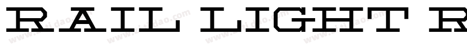 Rail Light Regular字体转换